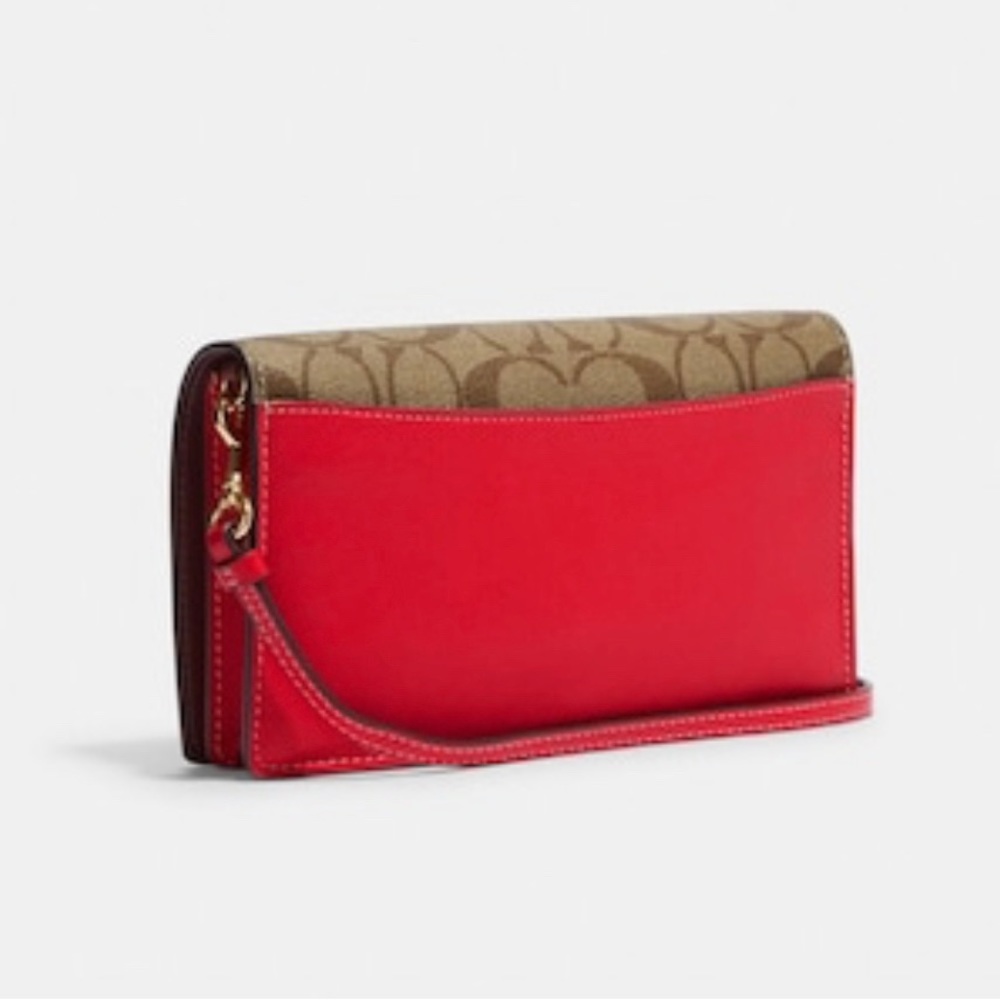🌸NEW COACH 🍓 SIGNATURE COATED CANVAS AND SMOOTH LEATHER WITH TAGS. - Picture 3 of 5